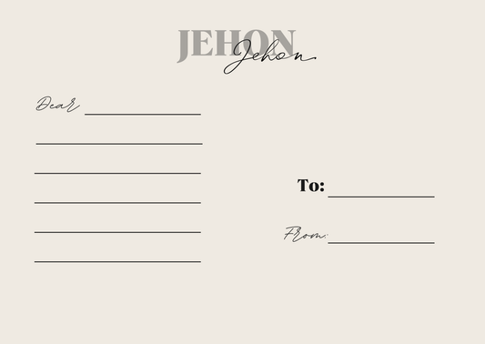 Jehon Gift Card